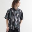 ティーケー タケオ キクチ(tk.TAKEO KIKUCHI)の梨地ボカシプリントシャツ ブラック(019)