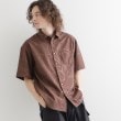 ティーケー タケオ キクチ(tk.TAKEO KIKUCHI)のエンボスプリントシャツ ブラウン(044)