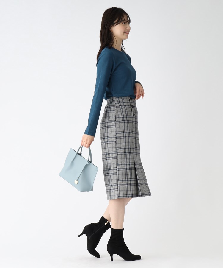 ◇シボ加工 ハイネックトップス【WEB限定サイズ】(カットソー ◇シボ加工 ハイネックトップス【WEB限定サイズ】(カットソー