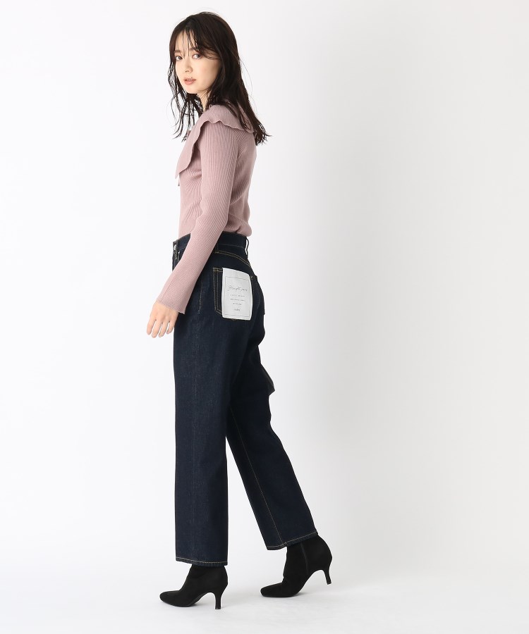 ◇センタープレス ストレートデニムパンツ(フルレングスパンツ ◇センタープレス ストレートデニムパンツ(フルレングスパンツ
