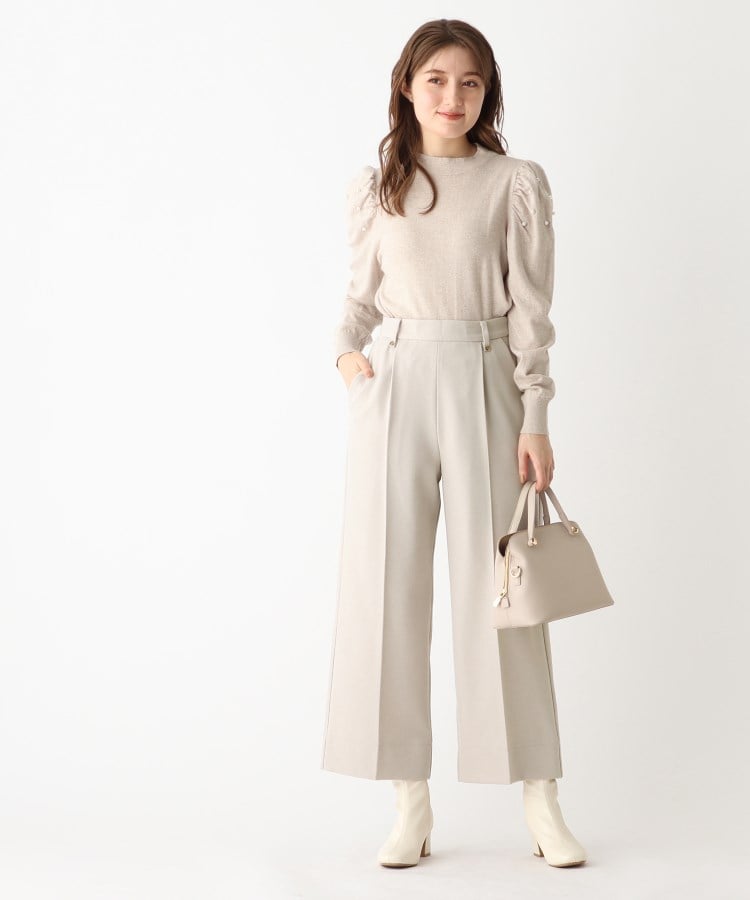 ◇ウールタッチワイドストレートパンツ【WEB限定サイズ】(フル ◇ウールタッチワイドストレートパンツ【WEB限定サイズ】(フル