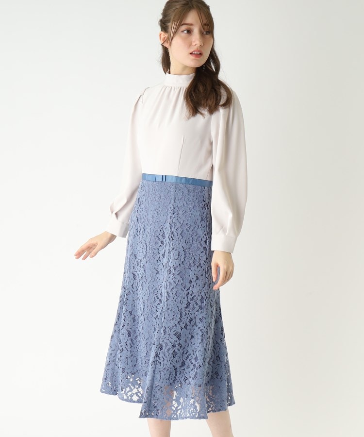 インデックス(index)の◆ドッキングレースワンピース【DRESS】 ブルー(092)