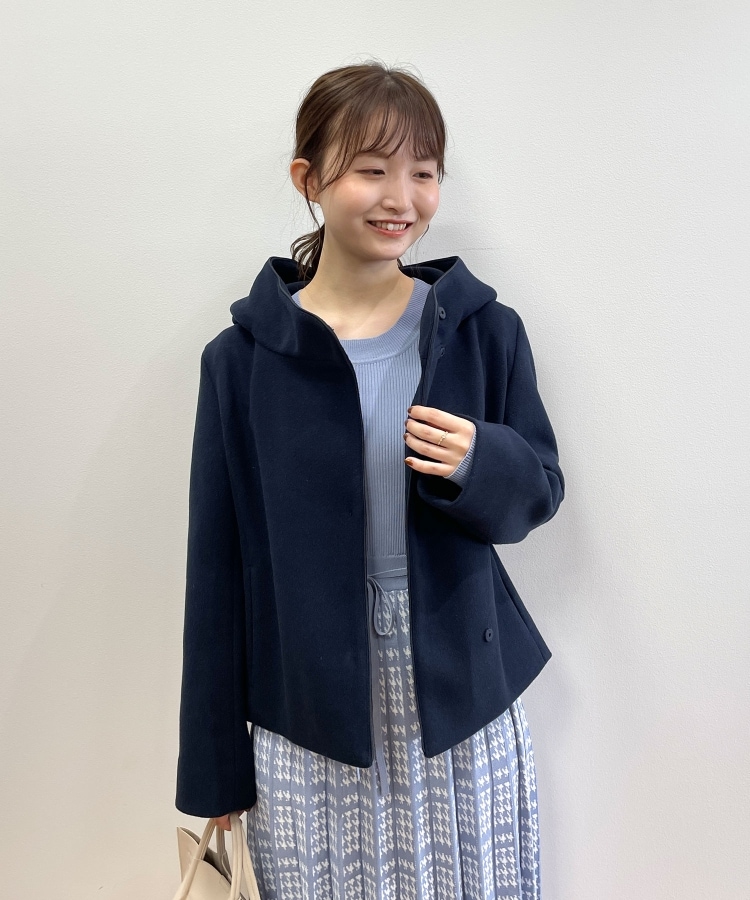 ◇千鳥チェックジャカード プリーツニットワンピース【WEB限定 ◇千鳥チェックジャカード プリーツニットワンピース【WEB限定