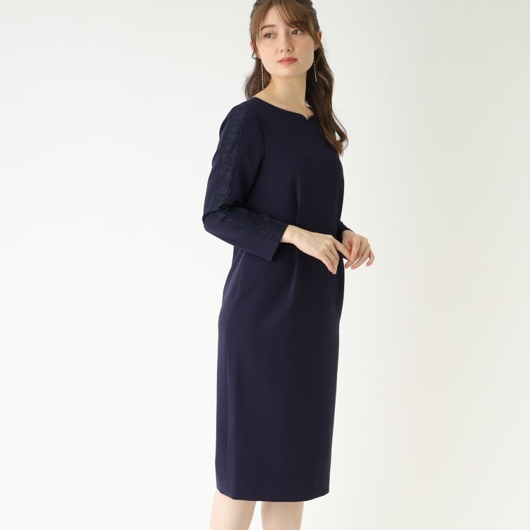 インデックス(index)の◆スリーブレース ドッキングワンピース【DRESS】 マキシ・ロングワンピース