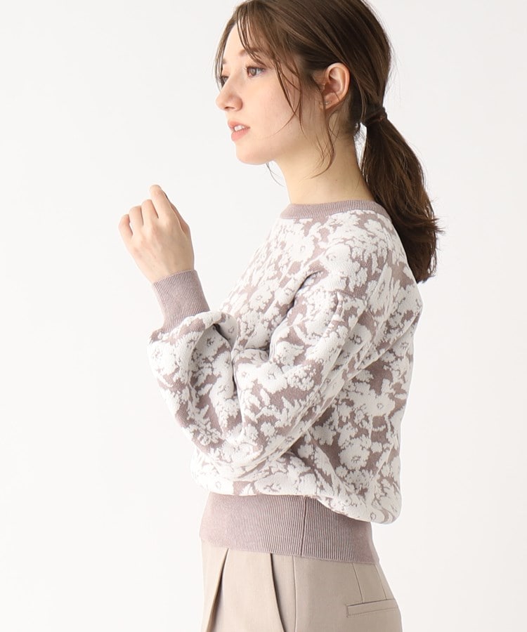 ◇モールフラワージャカード クロップドニット(ニット/セーター ◇モールフラワージャカード クロップドニット(ニット/セーター