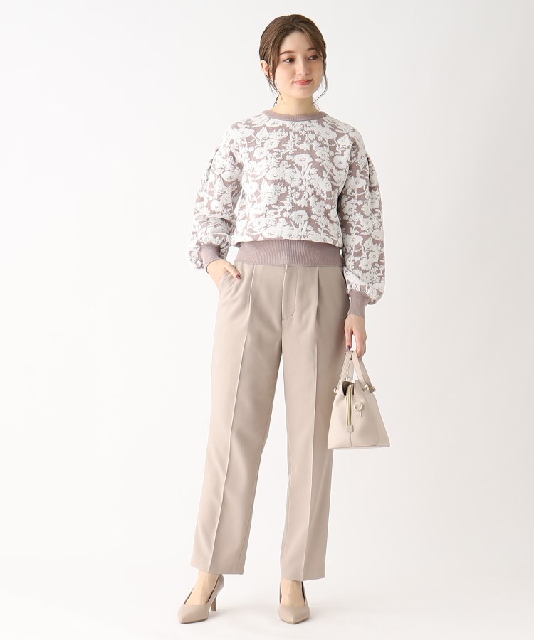 ◇モールフラワージャカード クロップドニット(ニット/セーター ◇モールフラワージャカード クロップドニット(ニット/セーター
