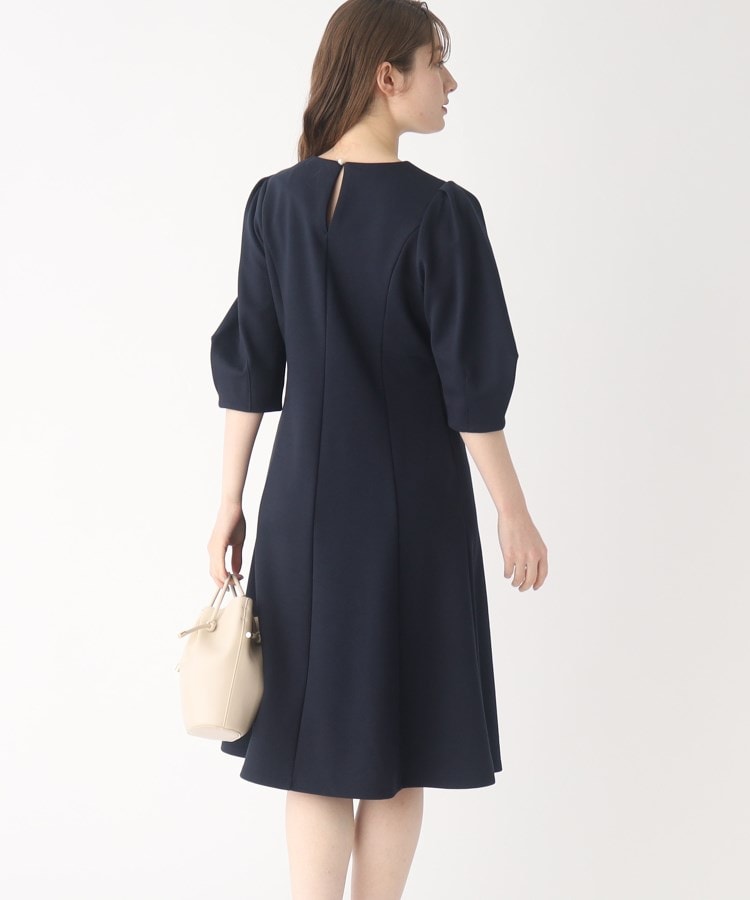 インデックス(index)の【DRESS】ダブルフェイス フィット＆フレアワンピース15