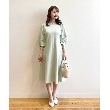 インデックス(index)の【DRESS】ダブルフェイス フィット＆フレアワンピース1