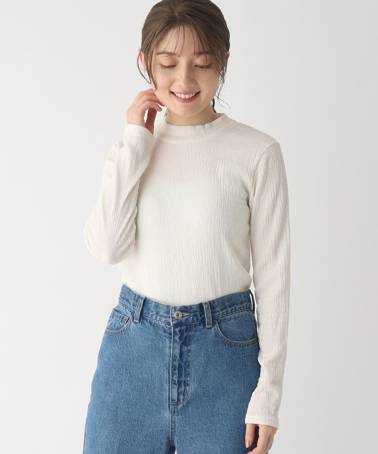 シュリンクシアーハイネックトップス(カットソー) | index