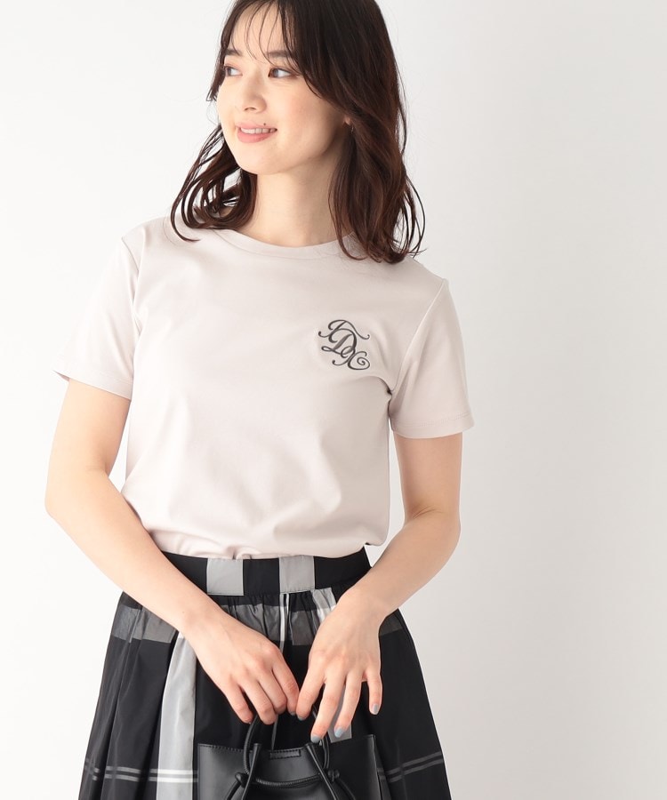 モノグラム刺繍Tシャツ【接触冷感】（Ｔシャツ） | index