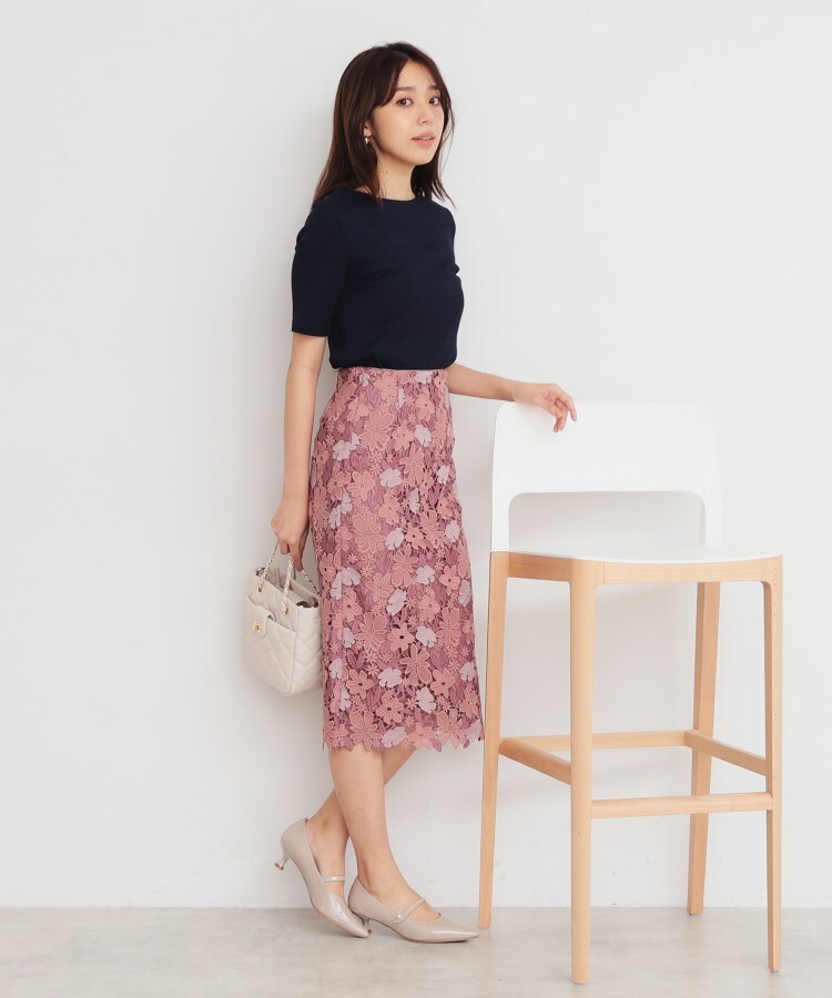 インデックス(index)の《5color/S-LLsize》ワイドリブボートネックトップス【洗濯機洗い可/接触冷感】18
