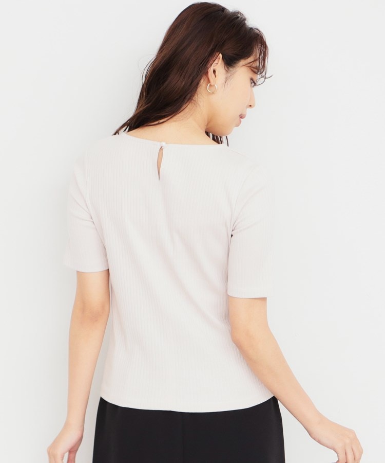 インデックス(index)の《5color/S-LLsize》ワイドリブボートネックトップス【洗濯機洗い可/接触冷感】23