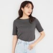 インデックス(index)の《5color/S-LLsize》ワイドリブボートネックトップス【洗濯機洗い可/接触冷感】5