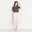 インデックス(index)の《5color/S-LLsize》ワイドリブボートネックトップス【洗濯機洗い可/接触冷感】11