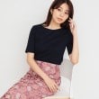インデックス(index)の《5color/S-LLsize》ワイドリブボートネックトップス【洗濯機洗い可/接触冷感】 ネイビー(094)