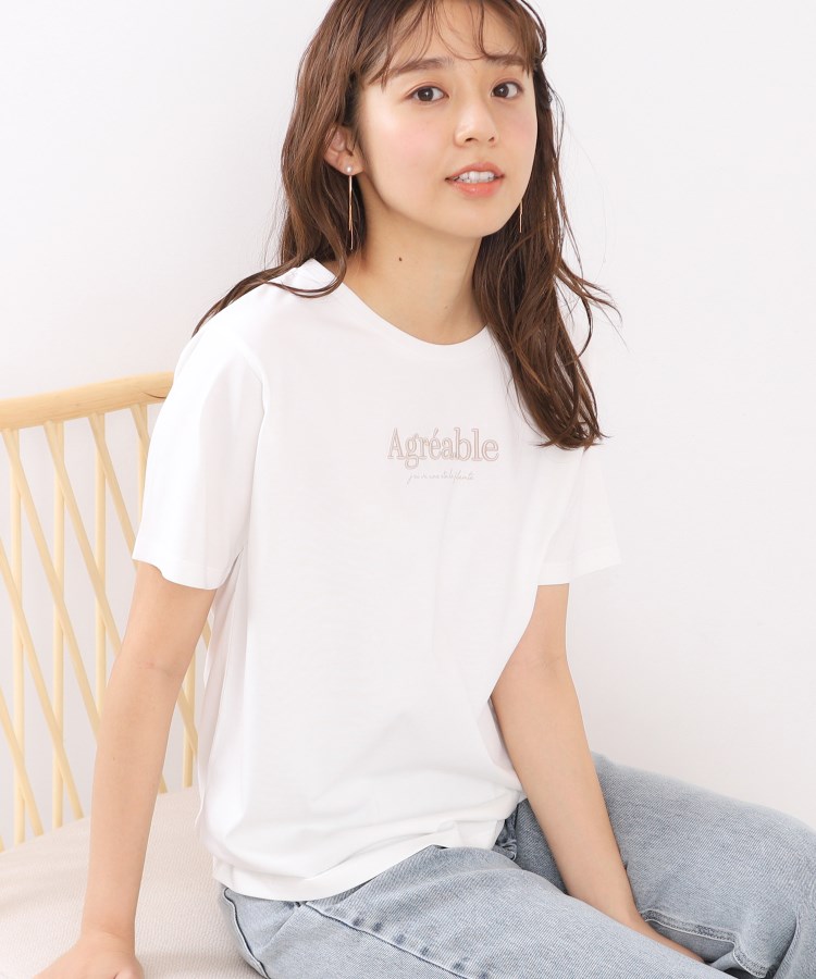 インデックス(index)のシルケットゆるTシャツ【洗濯機可・接触冷感・UVケア】