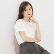 インデックス(index)の≪8color/S-LLsize≫透け感軽減バックシャンTシャツ【UVケア/接触冷感/洗濯機洗い可】 オフホワイト(803)