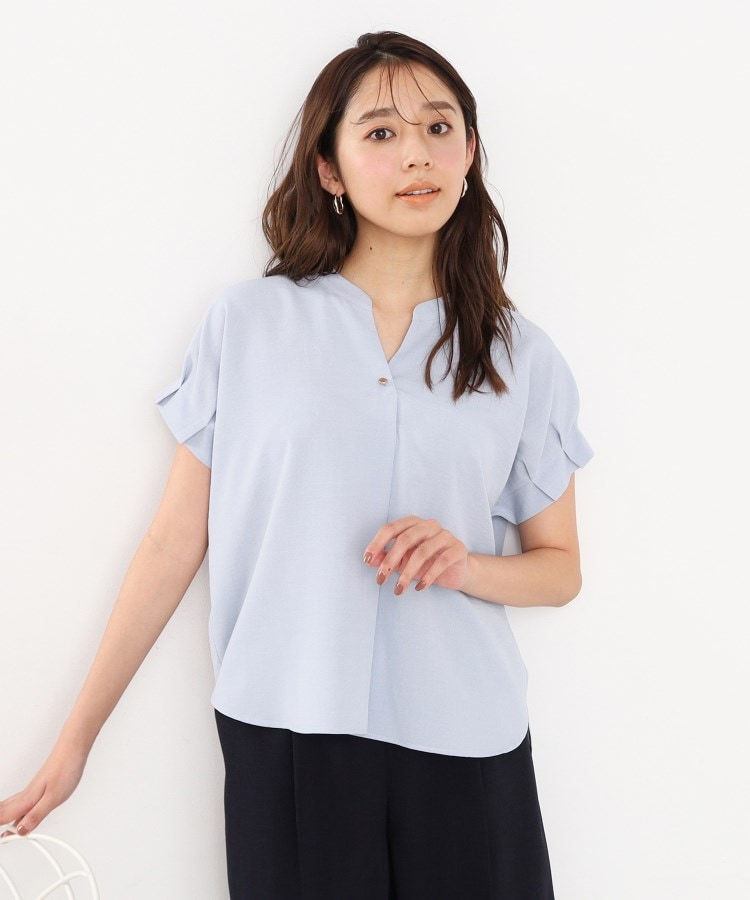 7color/S-LLsize》バックシャンスキッパーブラウス【洗濯機洗い 7color/S-LLsize》バックシャンスキッパーブラウス【洗濯機洗い