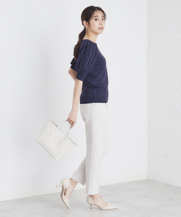 インデックス(index)の《S-LLsize/6color》ドライタッチ プリーツスリーブニット【洗濯機洗い可/抗ピル/接触冷感】23