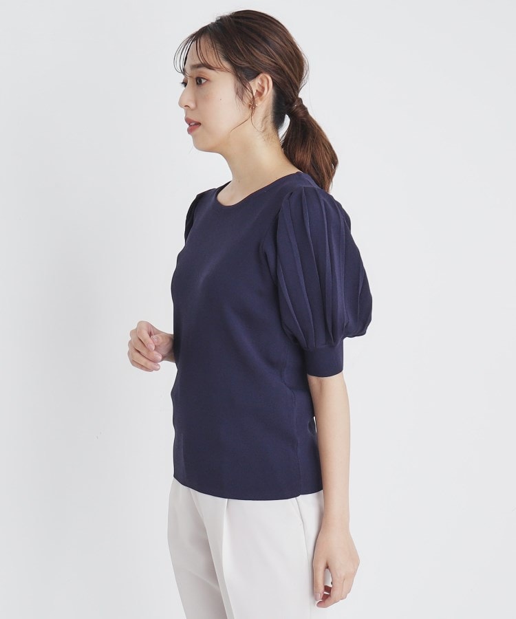 インデックス(index)の《S-LLsize/6color》ドライタッチ プリーツスリーブニット【洗濯機洗い可/抗ピル/接触冷感】26