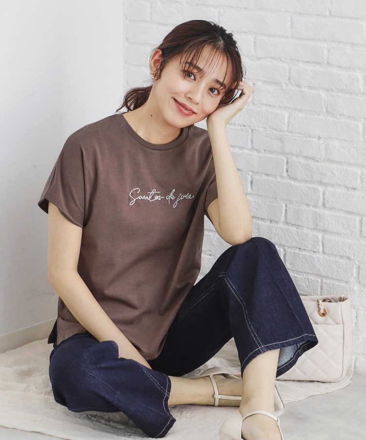 インデックス(index)のUV ビーズロゴデザインTシャツ【接触冷感/手洗い可】2