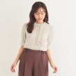 インデックス(index)のアシメボウタイブラウス【洗濯機洗い可/イージーアイロン】1