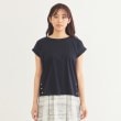 インデックス(index)の《5color》サイドボタン付き フレンチスリーブトップス【接触冷感/洗濯機洗い可】21