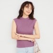 インデックス(index)の《美人百花掲載》スカーフ付きフレンチリブニット【洗濯機可】8