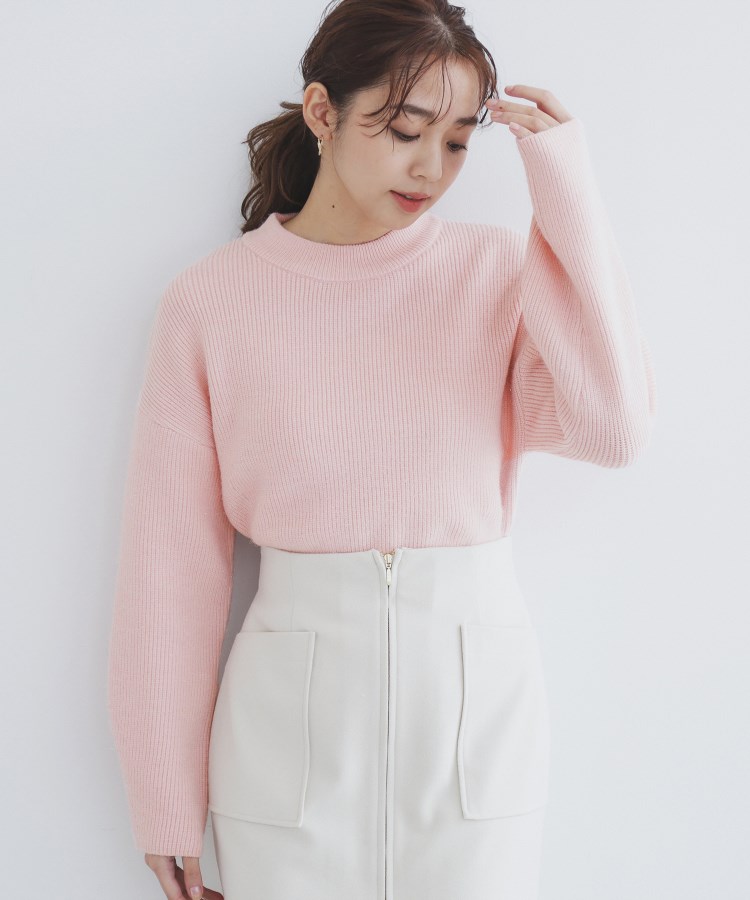 6color/S-LLsize》片畦ハイネックニット【洗濯機洗い可 6color/S-LLsize》片畦ハイネックニット【洗濯機洗い可