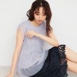 インデックス(index)の《美人百花掲載》チュールペプラムブラウス【洗濯機洗い可】9