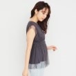 インデックス(index)の《美人百花掲載》チュールペプラムブラウス【洗濯機洗い可】14