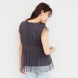インデックス(index)の《美人百花掲載》チュールペプラムブラウス【洗濯機洗い可】15