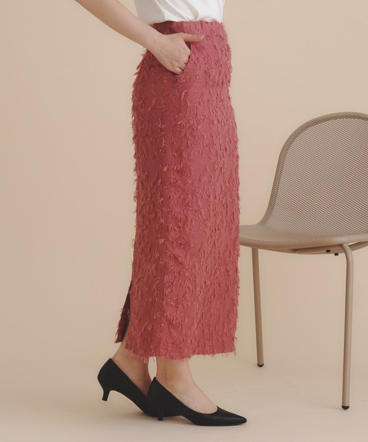 美人百花掲載》カットジャカードタイトスカート/セットアップ 美人百花掲載》カットジャカードタイトスカート/セットアップ