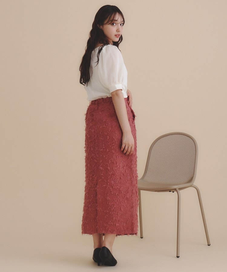 美人百花掲載》カットジャカードタイトスカート/セットアップ 美人百花掲載》カットジャカードタイトスカート/セットアップ