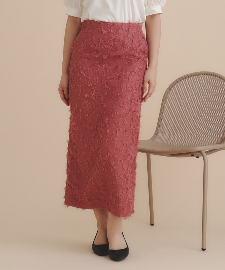 美人百花掲載》カットジャカードタイトスカート/セットアップ 美人百花掲載》カットジャカードタイトスカート/セットアップ