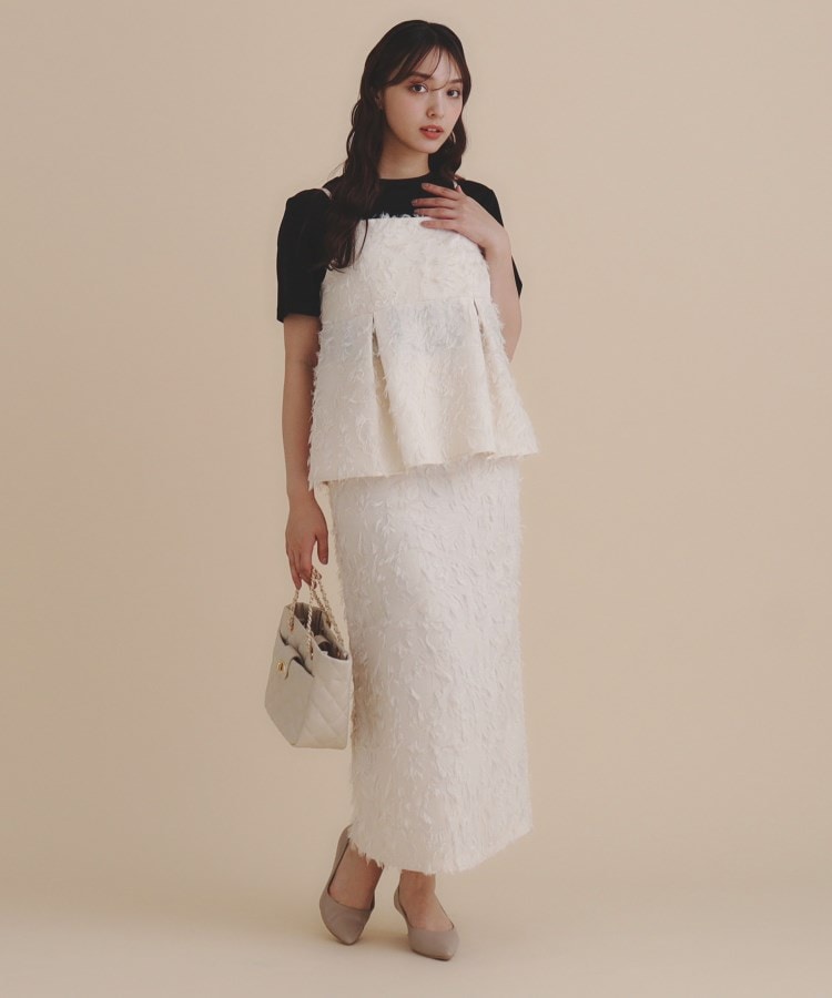 andGIRL掲載》カットジャカードキャミソール/セットアップ対応 andGIRL掲載》カットジャカードキャミソール/セットアップ対応