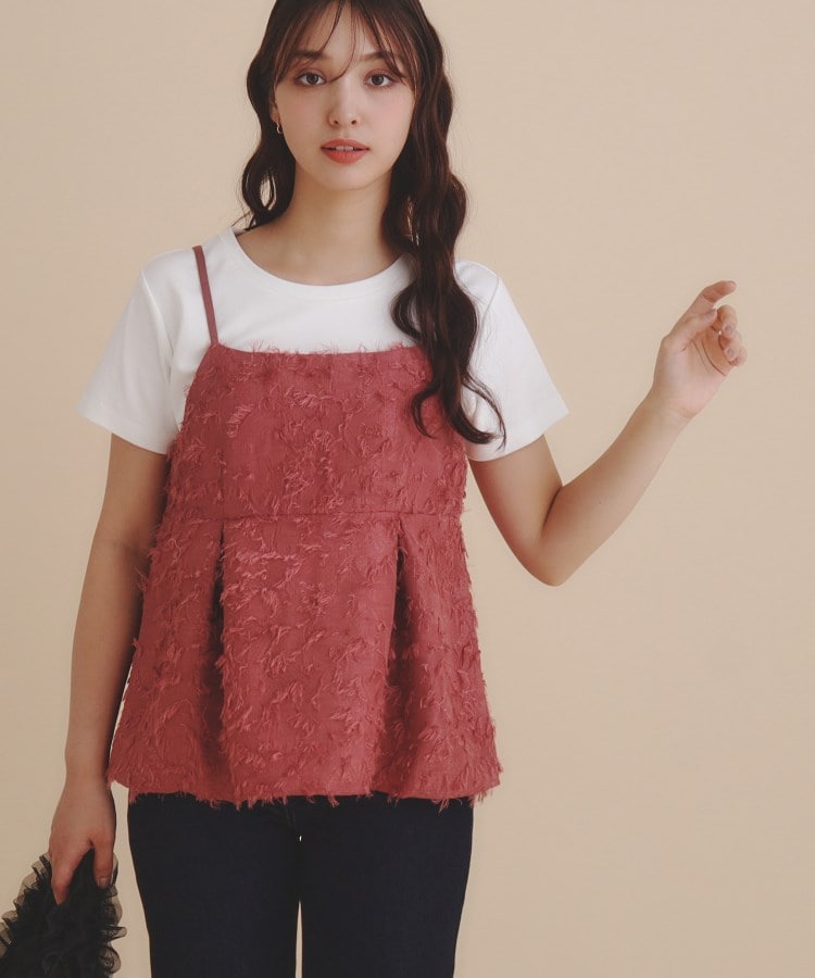 andGIRL掲載》カットジャカードキャミソール/セットアップ対応 andGIRL掲載》カットジャカードキャミソール/セットアップ対応