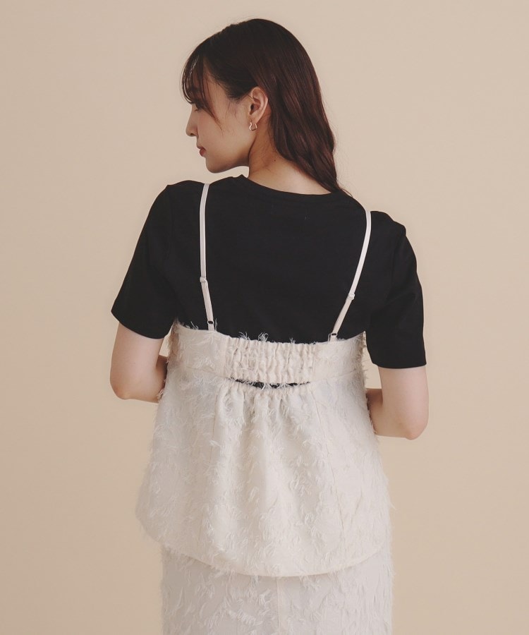 andGIRL掲載》カットジャカードキャミソール/セットアップ対応 andGIRL掲載》カットジャカードキャミソール/セットアップ対応