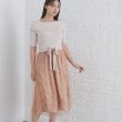 インデックス(index)の《S-LLsize》フラワーチュールドッキングワンピース【洗濯機洗い可/抗ピル】1