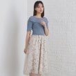インデックス(index)の《S-LLsize》フラワーチュールドッキングワンピース【洗濯機洗い可/抗ピル】5