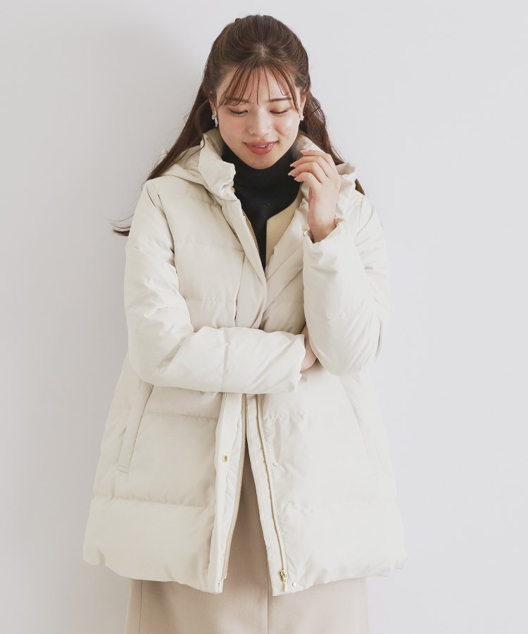 XS-LLsize》河田ダウン ドロストミドルコート【洗濯機洗い可/撥 XS-LLsize》河田ダウン ドロストミドルコート【洗濯機洗い可/撥