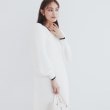 インデックス(index)の《美人百花掲載》バイカラーフェザースリーブミニワンピース【洗濯機洗い可】1