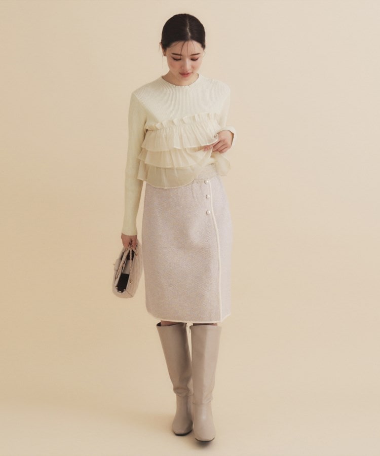 coca｜ドッキングギャザーニット | Rakuten Fashion(楽天