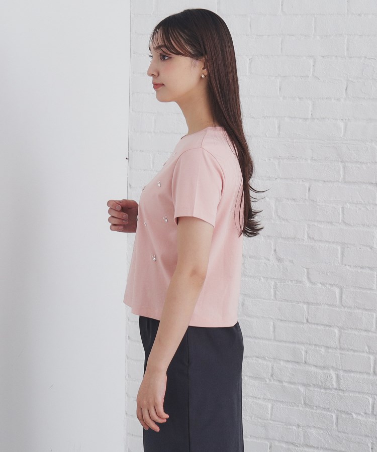 インデックス(index)の《美人百花掲載》クールタッチ短丈ビジューTシャツ【洗濯機洗い/接触冷感】14