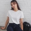 インデックス(index)の《美人百花掲載》クールタッチ短丈ビジューTシャツ【洗濯機洗い/接触冷感】 オフホワイト(003)