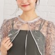 インデックス(index)の《ツインセット》刺繍シアートップス×キャミワンピース【洗濯機洗い可】14