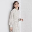 インデックス(index)の2WAYリボン プリーツワンピース【洗濯機洗い可】 グレージュ(150)