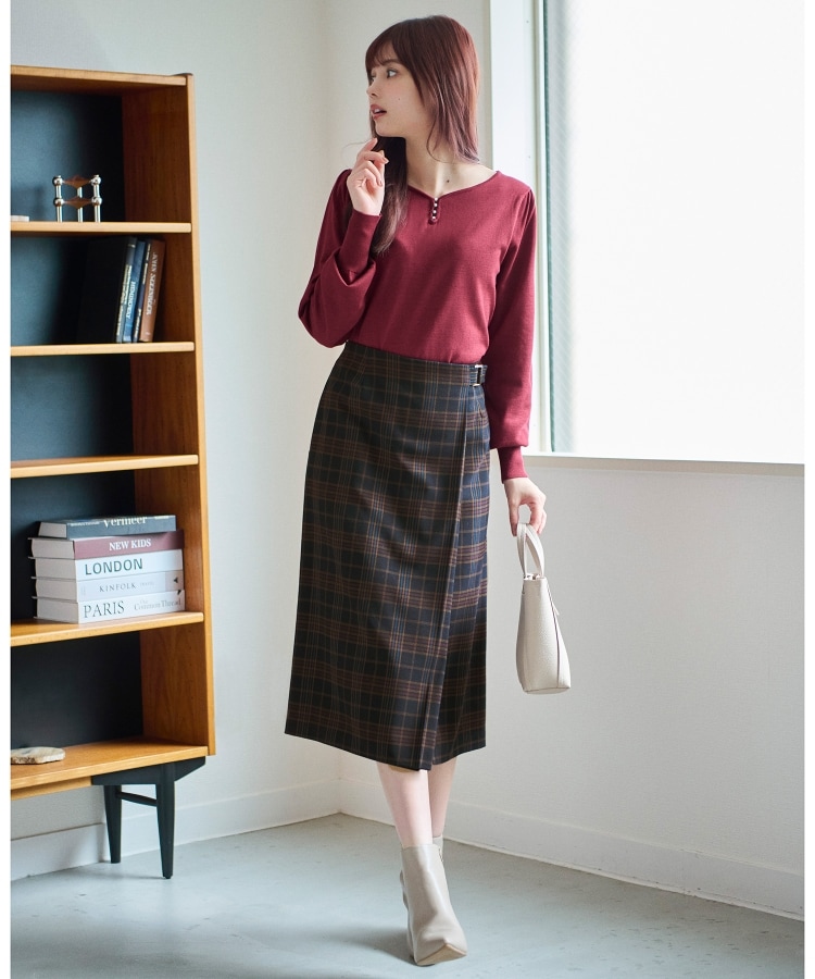 5color/XS-LLsize》パール調デザインハートネックニット【洗濯機 5color/XS-LLsize》パール調デザインハートネックニット【洗濯機