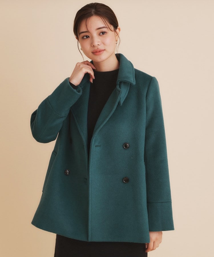 5color/S-Lsize》ウール混 ステンカラーピーコート(Pコート 5color/S-Lsize》ウール混 ステンカラーピーコート(Pコート