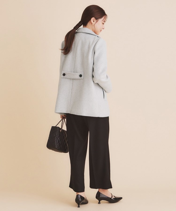 5color/S-Lsize》ウール混 ステンカラーピーコート(Pコート 5color/S-Lsize》ウール混 ステンカラーピーコート(Pコート